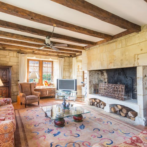 Light the log fire for cosy winter stays