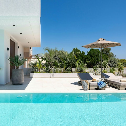 Cool off from the sun in the pool