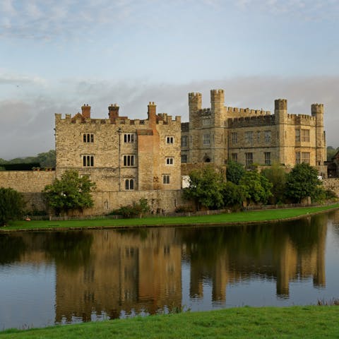 Explore the grounds of historic Leeds Castle when all the crowds have left