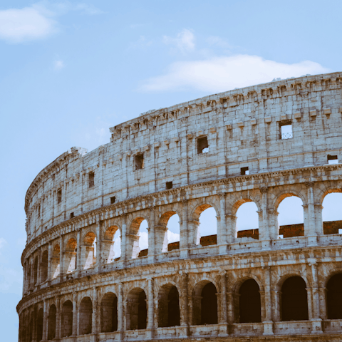 Take a leisurely stroll to the Colosseum, located close by