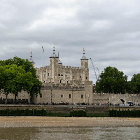 Stroll across Tower Bridge to the Tower of London