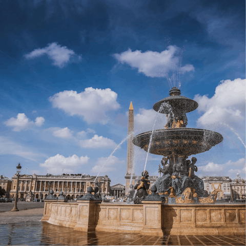 Visit the historic Place de la Concorde – it's within walking distance