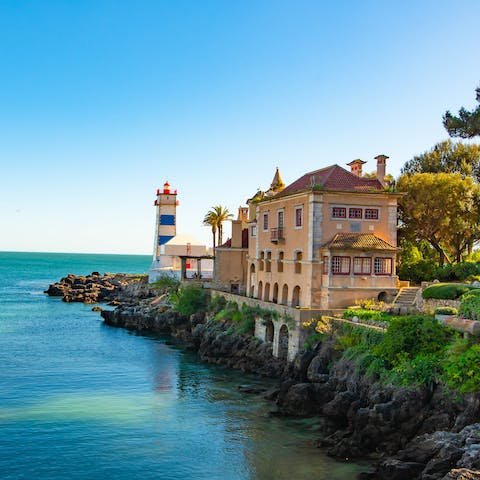 Discover the atmospheric coastal town of Cascais – just a thirty-minute drive from Lisbon