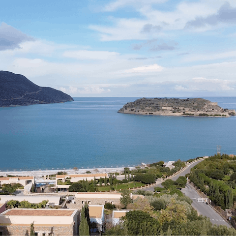 Spend the afternoon in vibrant Agios Nikolaos, a twenty-five-minute drive away