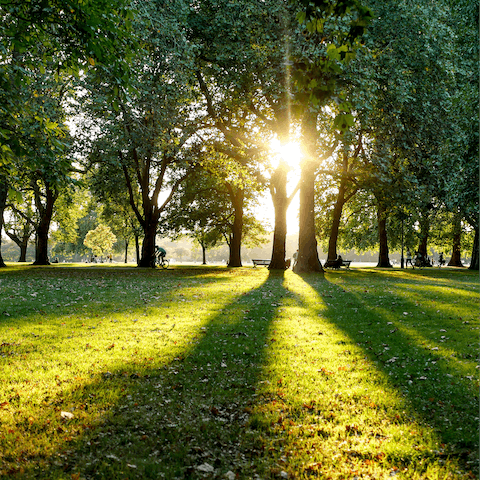 Hop on the Central Line at North Acton and head over to Hyde Park