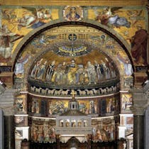 Marvel at the ceiling of Santa Maria in Trastevere