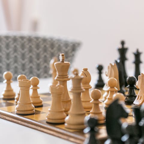 Challenge a member of your group to a game of chess
