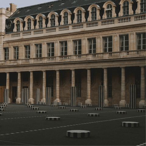 Visit the grand Palais Royal – it’s within walking distance