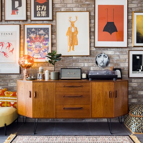 Pop a record on to serenade your soirées at home