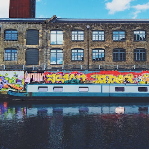 Explore your Hackney Wick neighbourhood packed with artist studios, quirky cafes and creative eateries