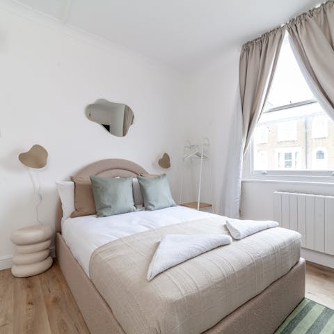 Draw the blackout curtains for a cosy night's sleep