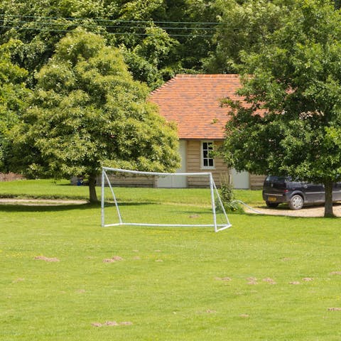 Let the kids run loose on the lawns
