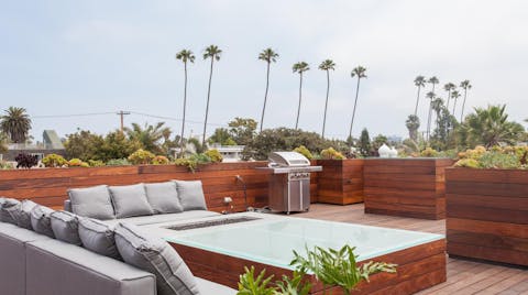 The gorgeous roof terrace