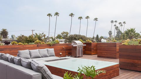 The gorgeous roof terrace
