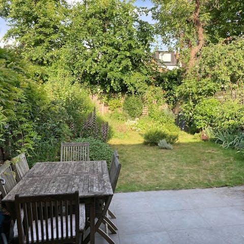 Dine alfresco on balmy summer days