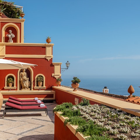 Soak up the views from one of the home's many private terraces