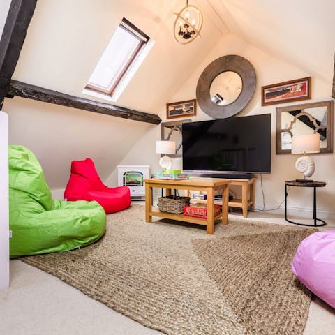 Enjoy some family games in the fourth floor chill out room
