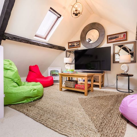 Enjoy some family games in the fourth floor chill out room