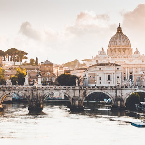 Explore the Eternal City, including the Spanish Steps, a short stroll away