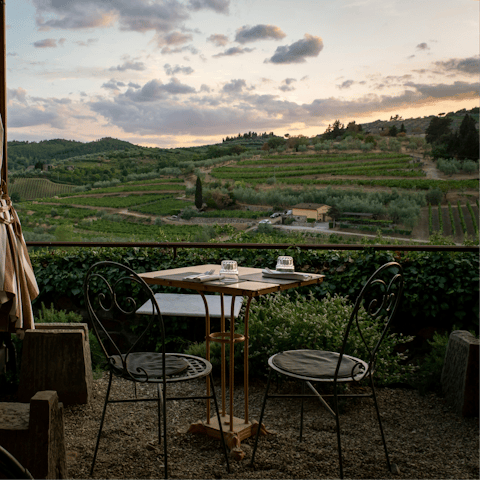 Visit a nearby winery for tastings with a view