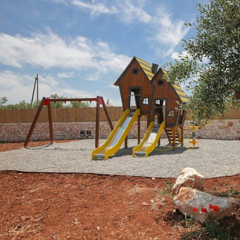 Let the kids loose in the private playground