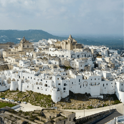 Check out the "White City" of Ostuni, just a short drive away
