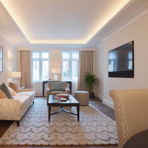 Smartly finished living area