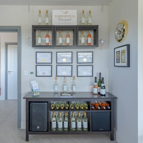 Get stuck into the honesty box wine bar