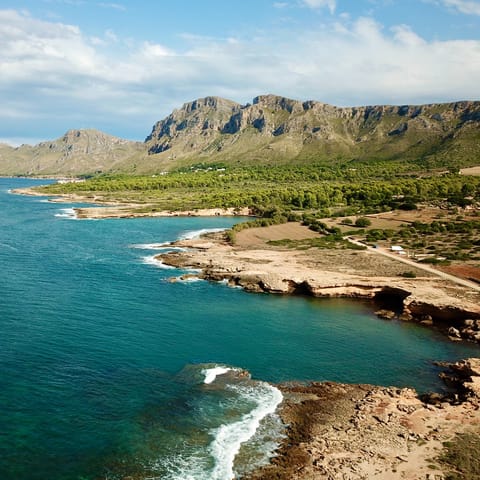 While away the hours on Millor Beach, a short drive from the villa