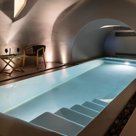 Start your day with a dip in the heated indoor pool