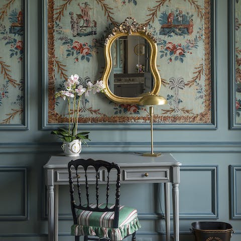 Bold colours and furnishings