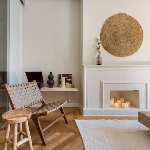 Unwind in the bright living area worthy of being in a magazine
