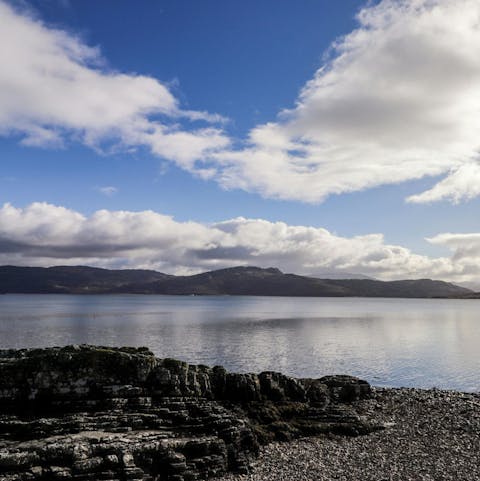 Wake up to incredible views across the Loch