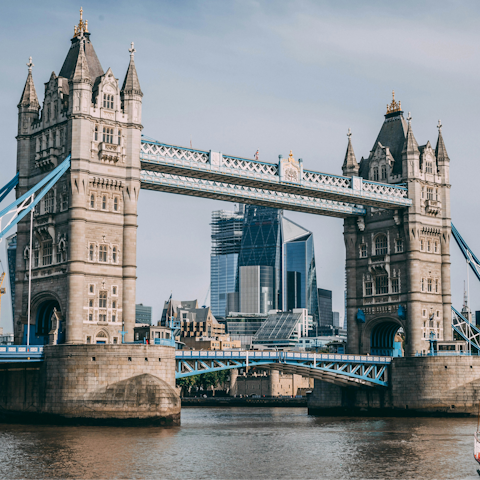 Begin your adventure in London with a stroll to London Bridge