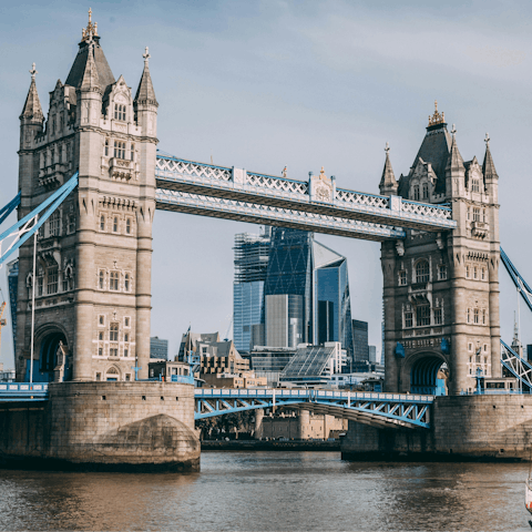 Begin your adventure in London with a stroll to London Bridge