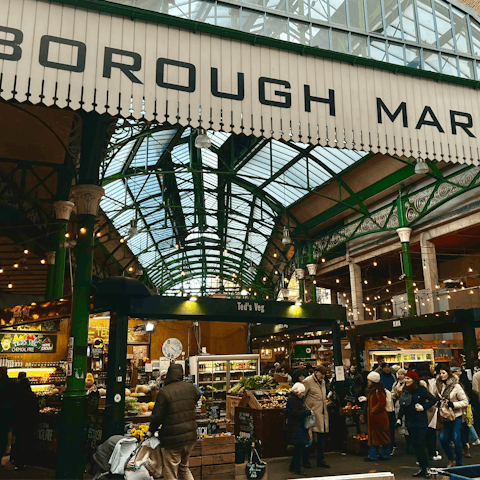 Pick up delicious treats in Borough Market