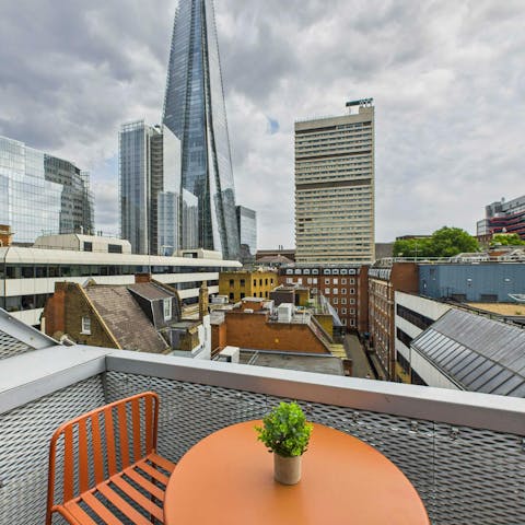 Enjoy the views while relaxing with drinks on the terrace
