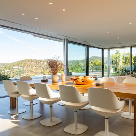 Dine with the doors open and the sea breeze drifting in