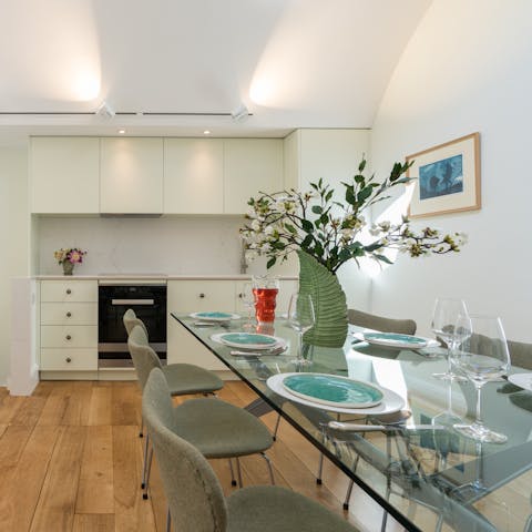 Cook in the contemporary kitchen