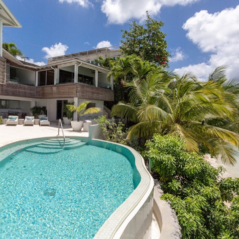 Cool off from the Caribbean rays in the infinity pool