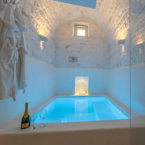 Unwind in the hot tub after a day spent sightseeing
