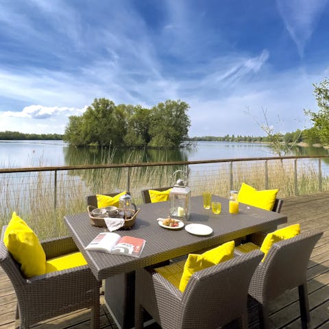 Serve your favourite drinks on the private terrace