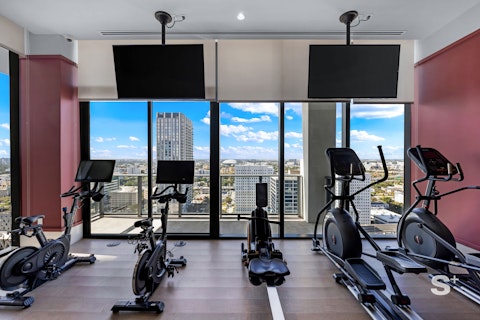 Hit the gym for a workout with a view