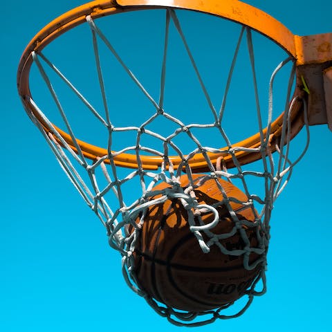 Bounce your way around the basketball court