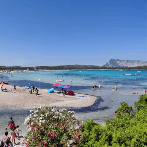 Sprawl out on Lu Impostu Beach, a short drive away