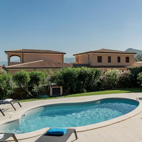 Take a refreshing dip in the pool and cool off from the sun