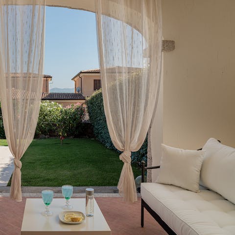 Gather on the terrace for cocktails alfresco