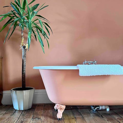 Soak in the roll-top bath after a day of exploration