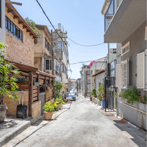 Take a stroll through your charming Neve Tzedek neighbourhood