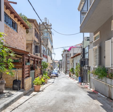 Take a stroll through your charming Neve Tzedek neighbourhood